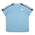 ADIDAS Mens Blue & Navy Sport T-Shirt XL Short Sleeve Crew Neck Athletic