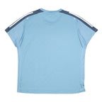 ADIDAS Mens Blue & Navy Sport T-Shirt XL Short Sleeve Crew Neck Athletic