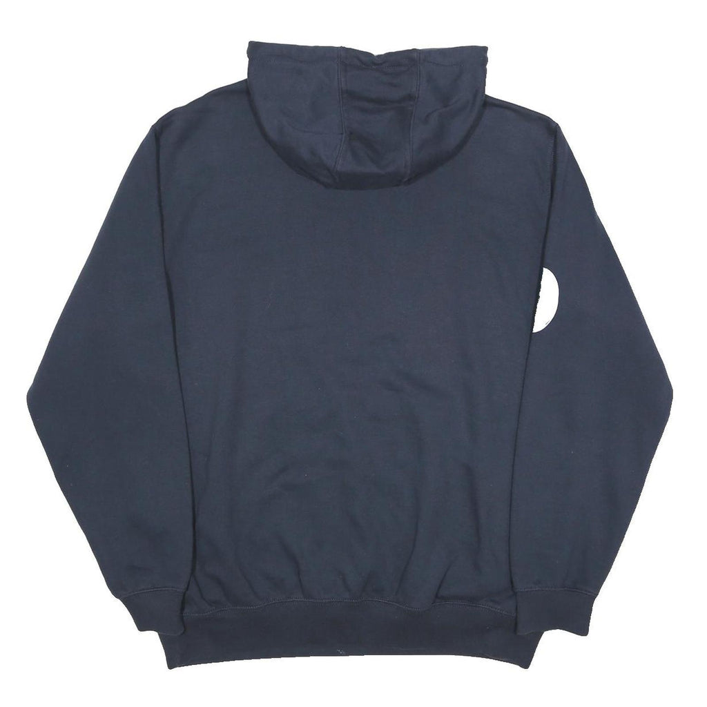 CARHARTT Mens Navy Blue Hoodie L Cotton Blend Casual Workwear Comfort