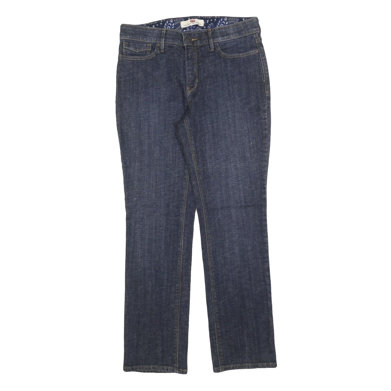 LEVI'S 525 Womens Jeans Blue Regular Straight Denim W30 L30 Classic Cotton Blend