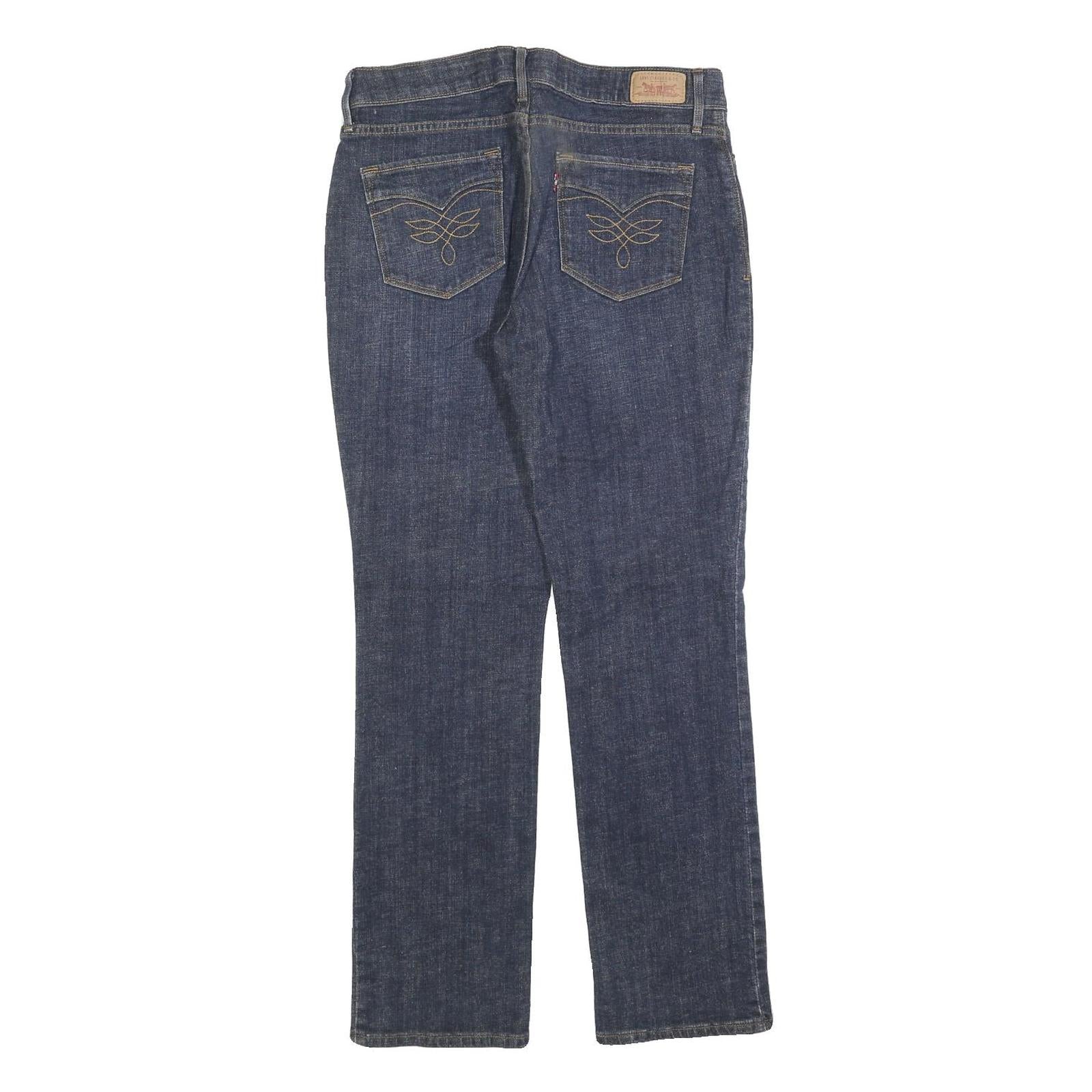 LEVI'S 525 Womens Jeans Blue Regular Straight Denim W30 L30 Classic Cotton Blend