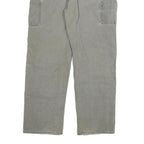 CARHARTT Mens Jeans Grey Relaxed Straight Cotton Blend W36 L33 Workwear Durable
