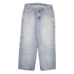 CARHARTT Mens Jeans Blue Relaxed Straight Denim Light W36 L30 Workwear Vintage