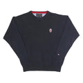 TOMMY HILFIGER Mens Navy Blue Cotton Crew Neck Basic Knit Jumper M Classic