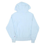 CHAMPION Mens Blue Pullover Hoodie S Classic Logo Cotton Blend Casual