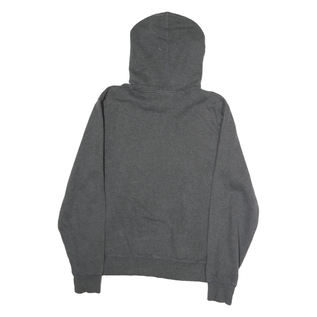 CHAMPION Mens Grey & Cream Pullover Hoodie L Cotton Drawstring