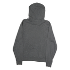 CHAMPION Mens Grey & Cream Pullover Hoodie L Cotton Drawstring