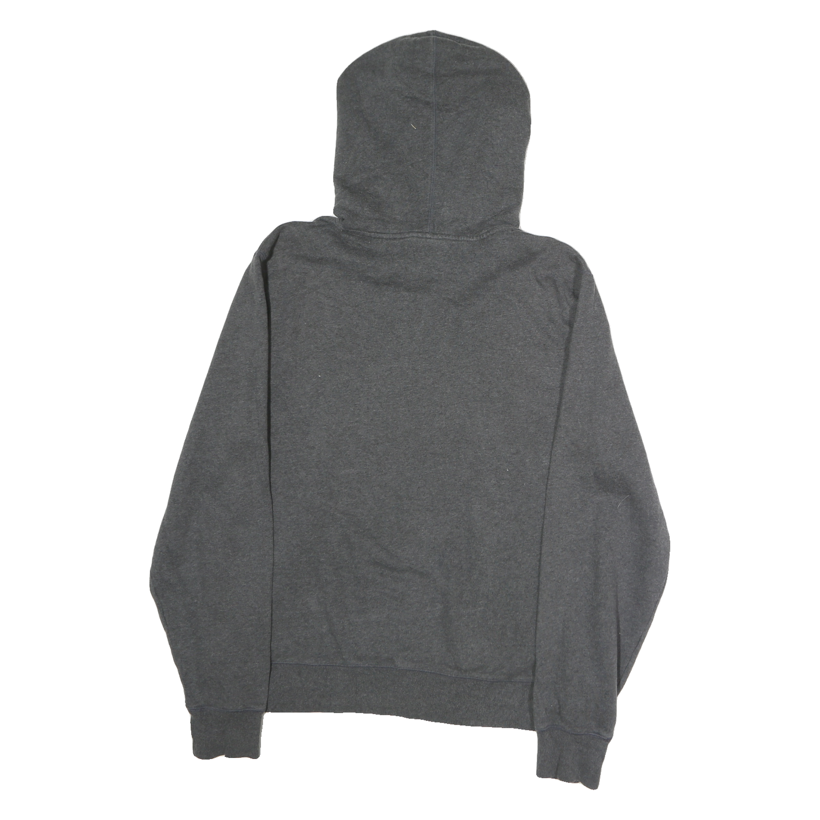 CHAMPION Mens Grey & Cream Pullover Hoodie L Cotton Drawstring