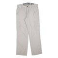 CHONM 707 Mens Cotton Blend Beige Regular Cargo Trousers W32 L32 Utility Pocket