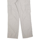 CHONM 707 Mens Cotton Blend Beige Regular Cargo Trousers W32 L32 Utility Pocket