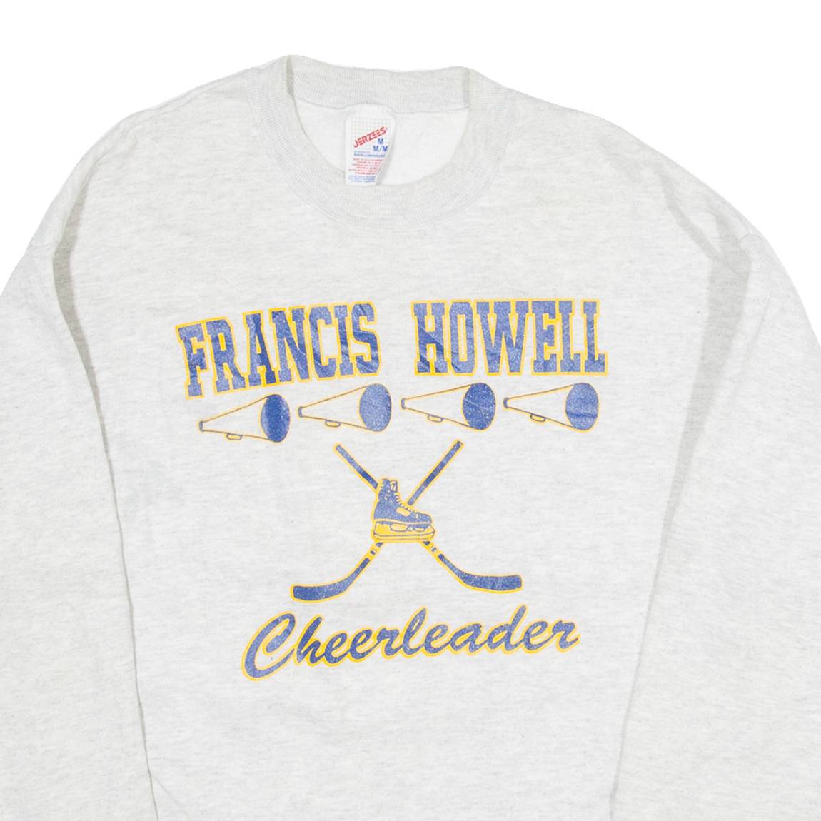 JERZEES Francis Howell Cheerleader Womens Sweatshirt Grey USA M