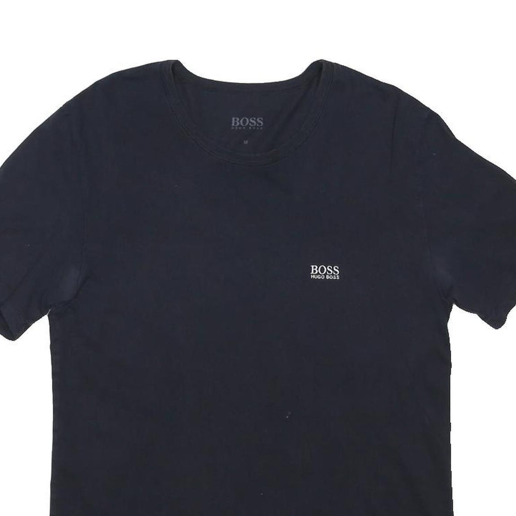 BOSS HUGO BOSS Mens Black Modern T-Shirt M Short Sleeve Crew Neck Logo Print
