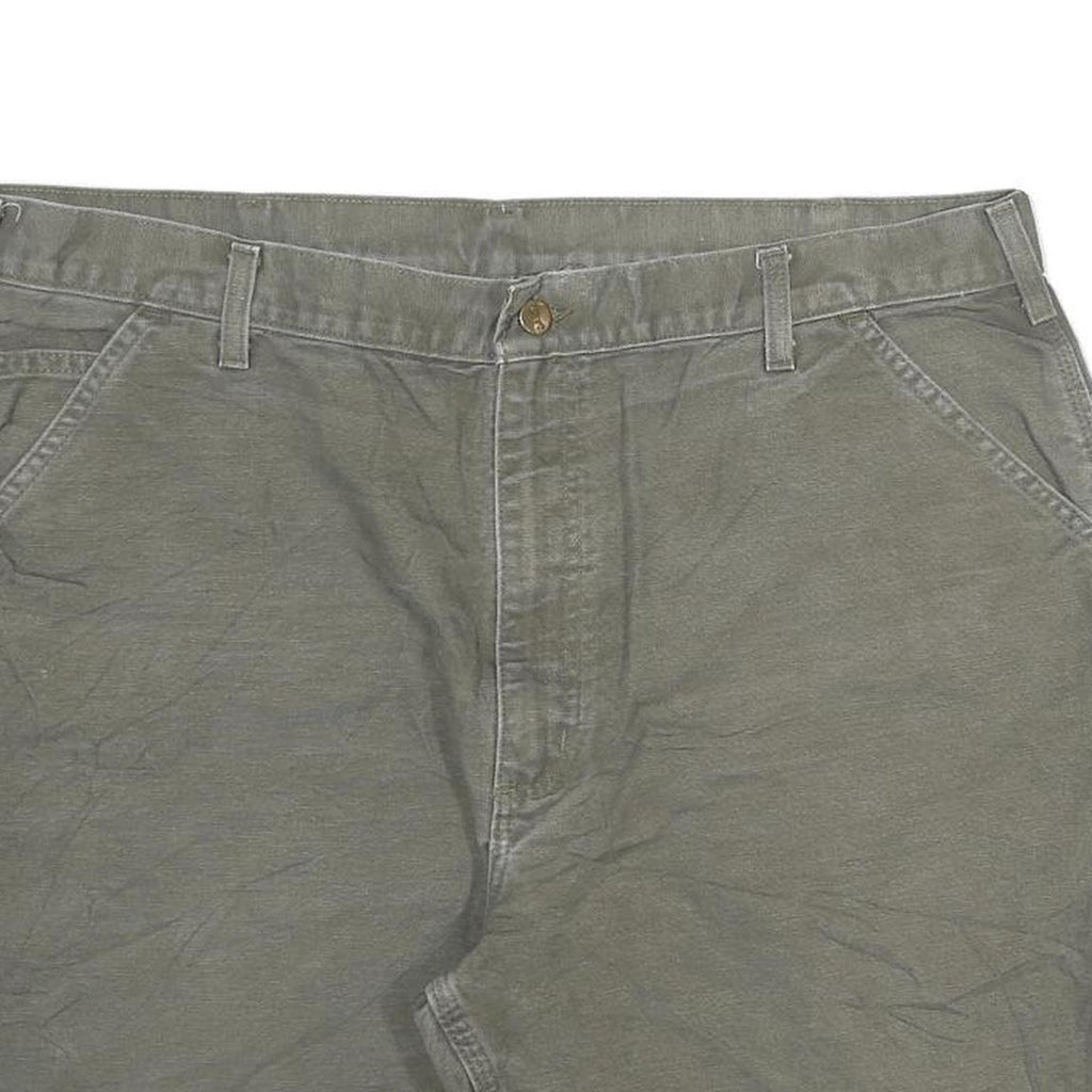 CARHARTT Mens Green Casual Cotton Blend Workwear Shorts 3XL W40 Durable