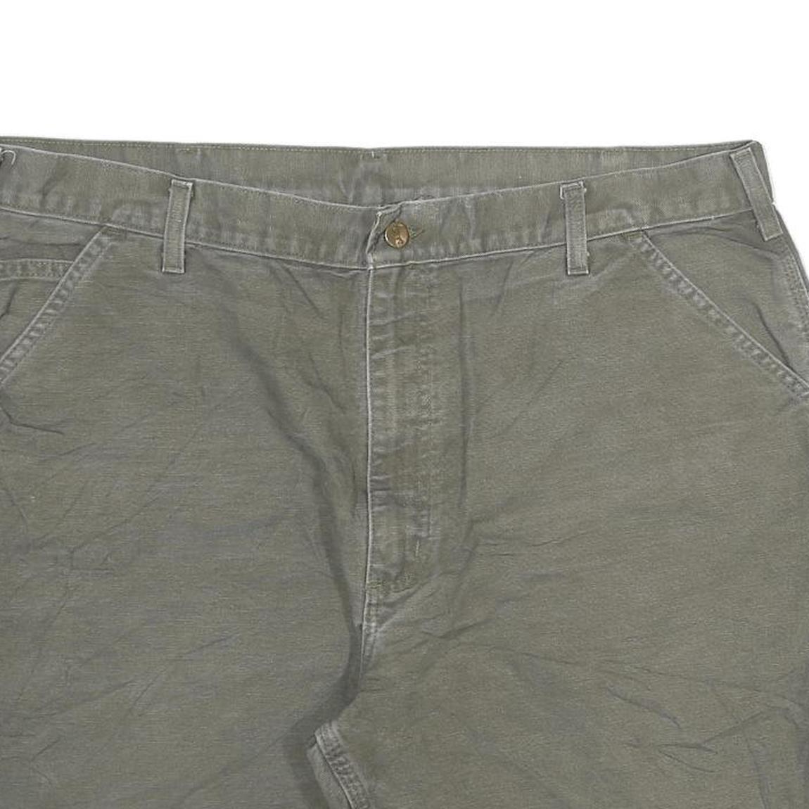 CARHARTT Mens Green Casual Cotton Blend Workwear Shorts 3XL W40 Durable