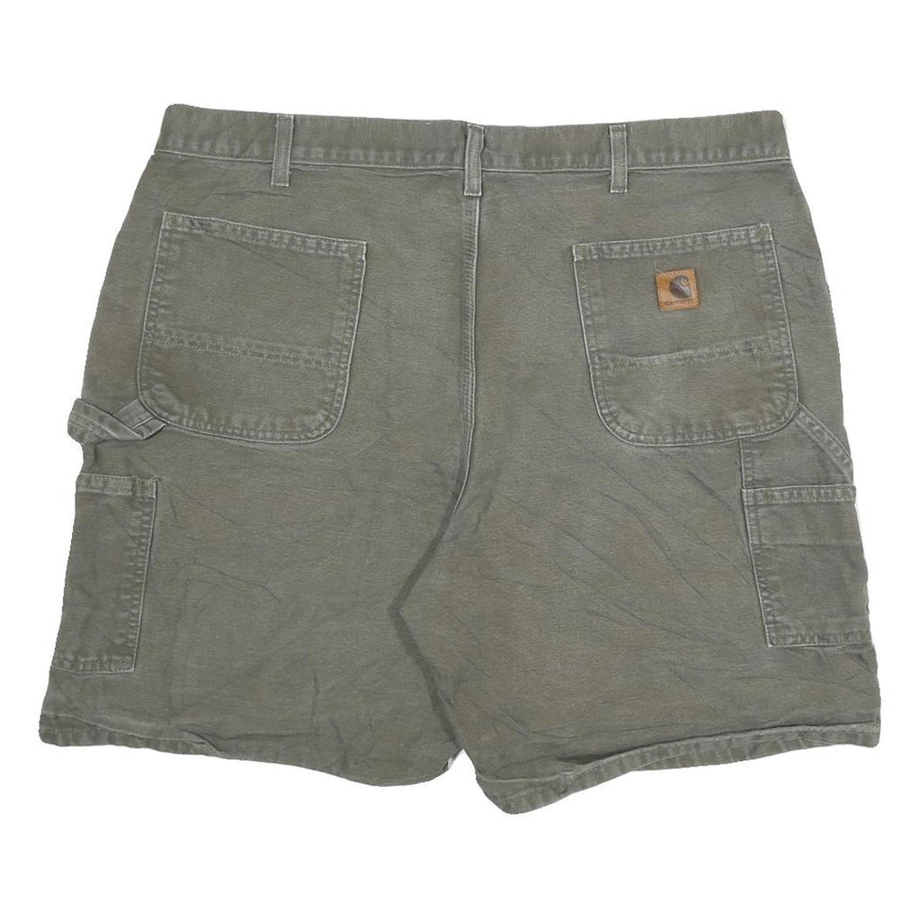CARHARTT Mens Green Casual Cotton Blend Workwear Shorts 3XL W40 Durable