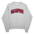 CHAMPION REVERSE WEAVE Mens Grey Crew Neck S Embroidered Logo Sweatshirt