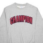 CHAMPION REVERSE WEAVE Mens Grey Crew Neck S Embroidered Logo Sweatshirt