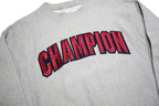 CHAMPION REVERSE WEAVE Mens Grey Crew Neck S Embroidered Logo Sweatshirt