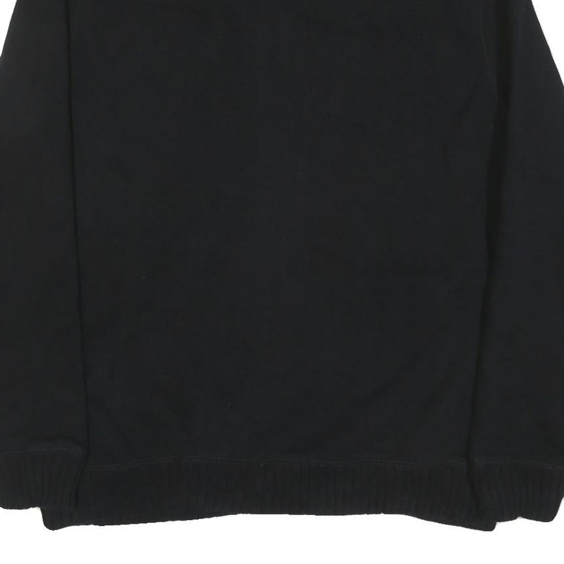 CALVIN KLEIN Mens Black Cotton Blend Zip Jacket XL Knit Collar Casual Outerwear