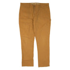 DICKIES Carpenter Workwear Womens Trousers Brown Slim Straight W38 L31