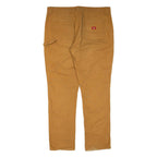 DICKIES Carpenter Workwear Womens Trousers Brown Slim Straight W38 L31