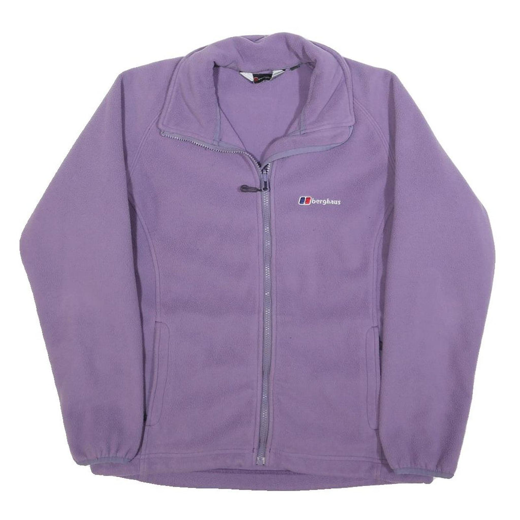 BERGHAUS Womens Purple Fleece Jacket M Polyester Zip Outdoor Casual Warm