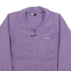 BERGHAUS Womens Purple Fleece Jacket M Polyester Zip Outdoor Casual Warm