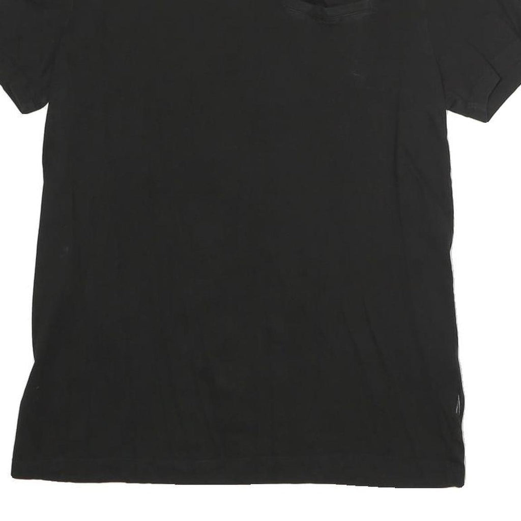 CALVIN KLEIN Mens Black & Blue Graphic T-Shirt S Short Sleeve Crew Neck Cotton