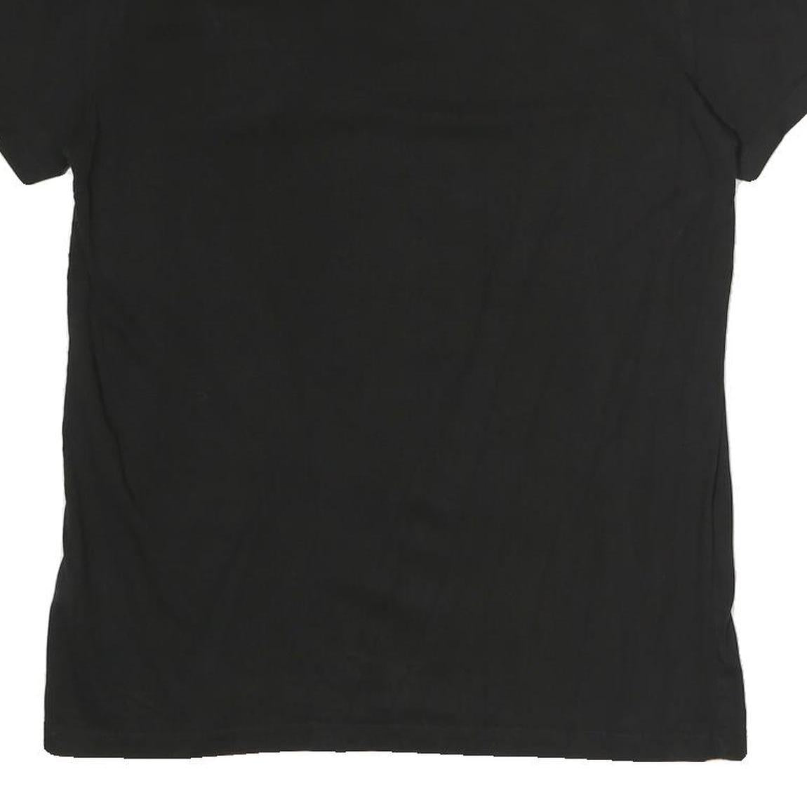 CALVIN KLEIN Mens Black & Blue Graphic T-Shirt S Short Sleeve Crew Neck Cotton