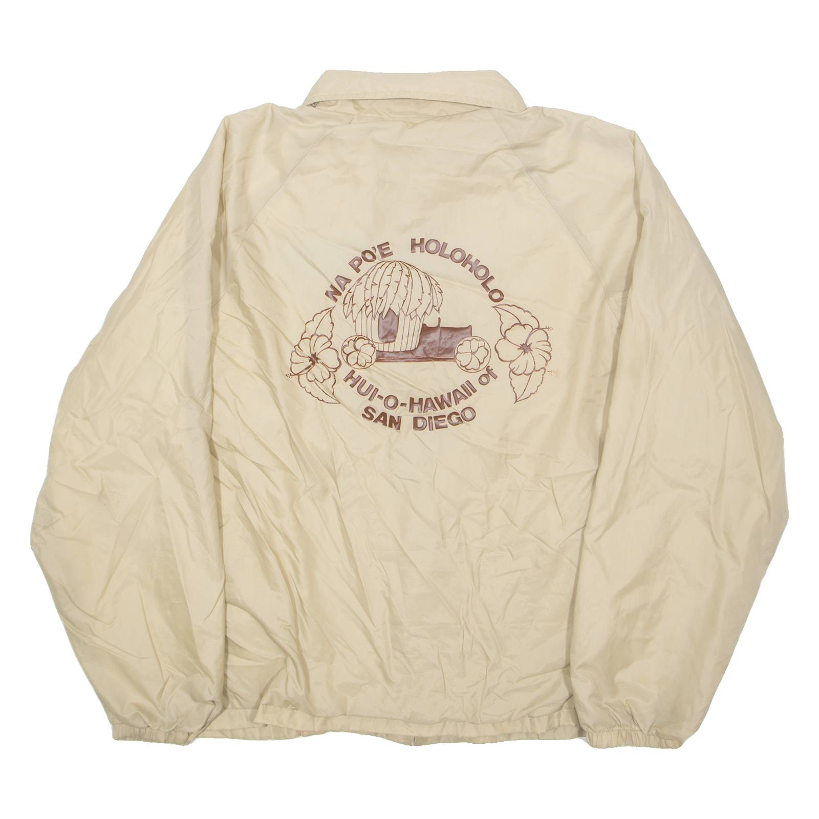 AUBURA Mens Lined Jacket Beige Nylon L