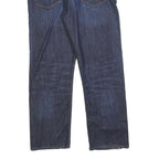 LEVI'S 504 Mens Jeans Blue Regular Straight Denim Dark W33 L26 Zip Cotton Blend