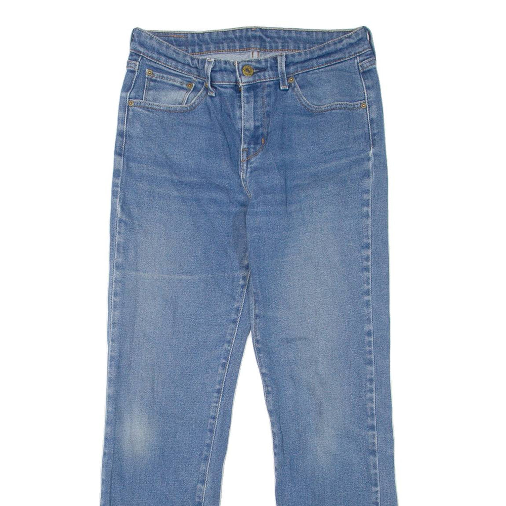 LEVI'S Womens Jeans Blue Regular Straight Stone Wash W27 L27