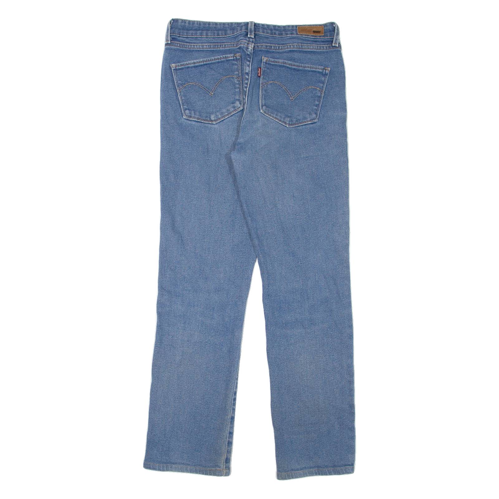 LEVI'S Womens Jeans Blue Regular Straight Stone Wash W27 L27