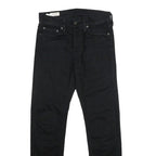 LEVI'S 510 BIG E Mens Slim Black Denim Raw W28 L32 Slim Fit Jeans