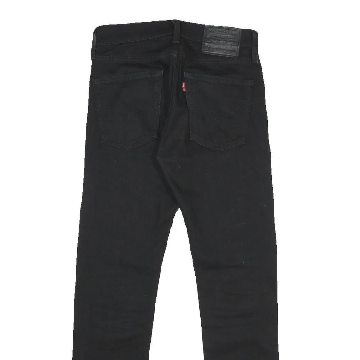 LEVI'S 510 BIG E Mens Slim Black Denim Raw W28 L32 Slim Fit Jeans