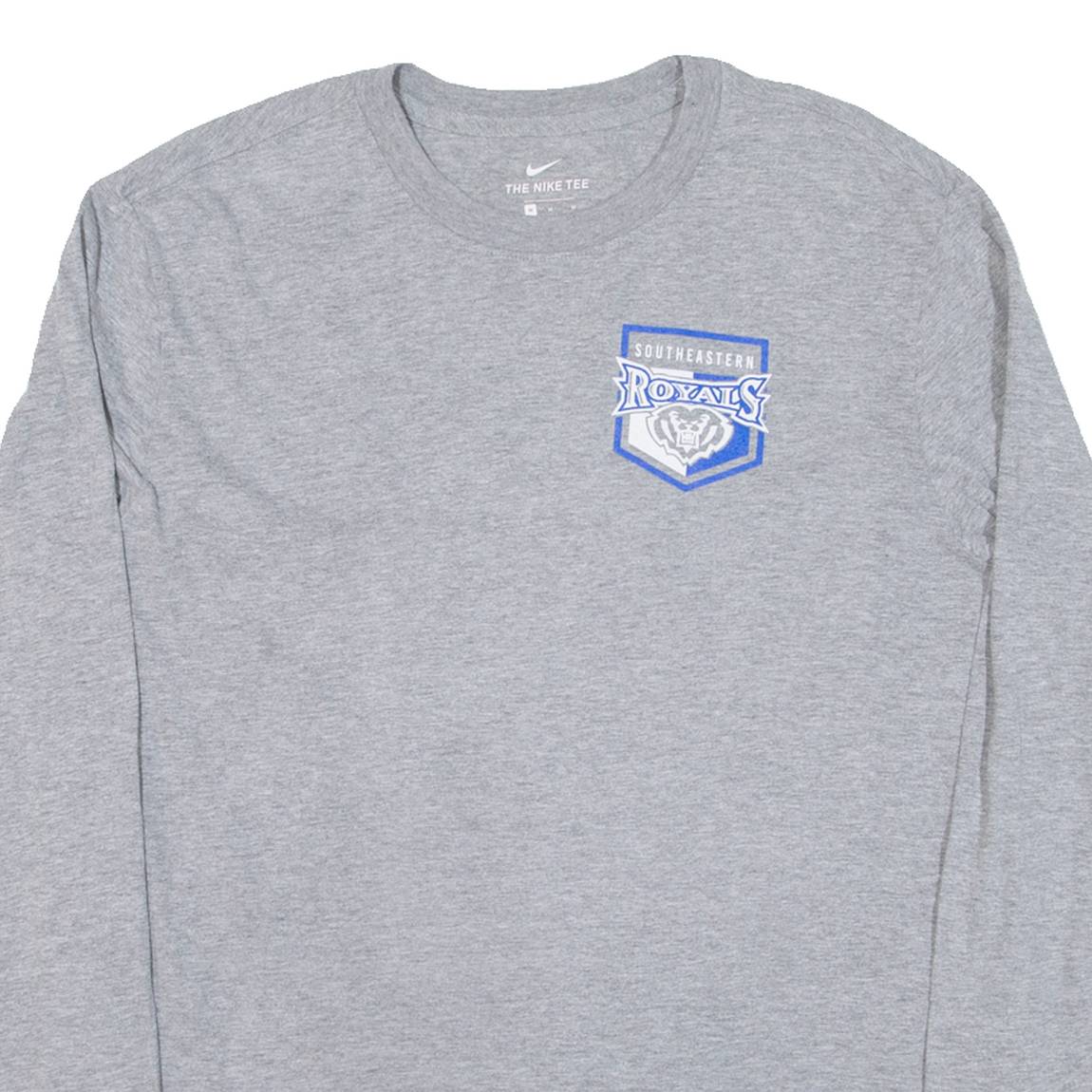NIKE Southeastern Royals Mens T-Shirt Grey Long Sleeve M