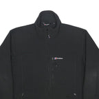 BERGHAUS Mens Black Outdoor Jacket XL Polyester Zip Plain Casual Sportswear