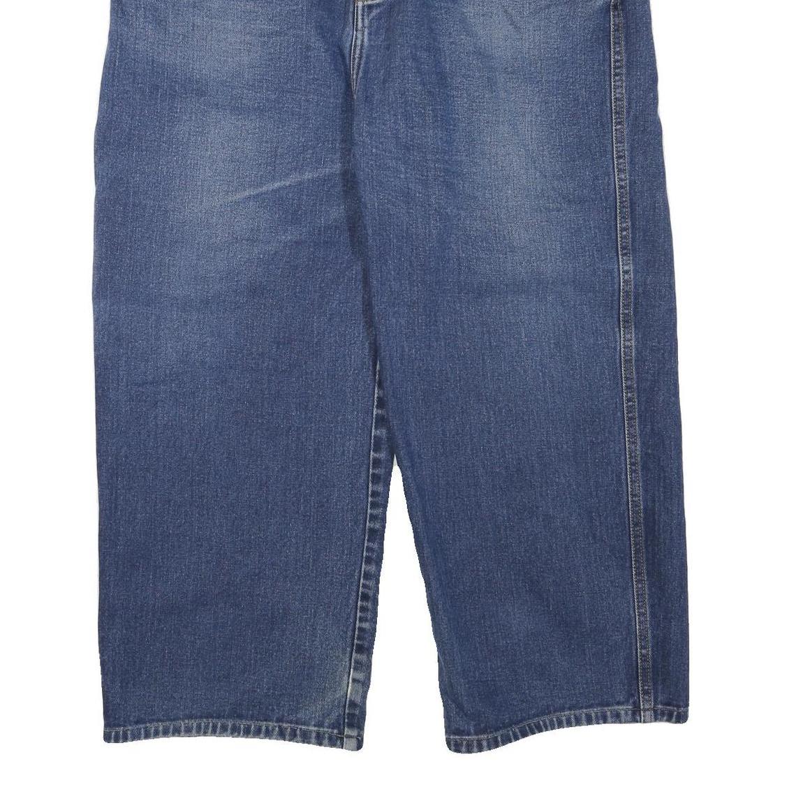 DICKIES Mens Blue Regular Jeans Denim W36 L23 Workwear Zip Closure