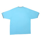LEE COOPER Mens Blue V-Neck Short Sleeve T-Shirt L Casual Cotton Blend