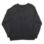 MICKEY UNLIMITED Womens Black Sweatshirt L Cotton Blend Crew Neck Pullover