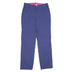 OCK Womens Polyamide Blue Regular Fit Straight Leg Trousers W28 L32 Outdoor