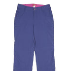 OCK Womens Polyamide Blue Regular Fit Straight Leg Trousers W28 L32 Outdoor