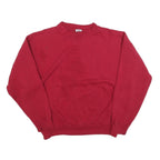 FRANKLIN Womens Red Crew Neck L Cotton Blend Pullover Casual Sweatshirt