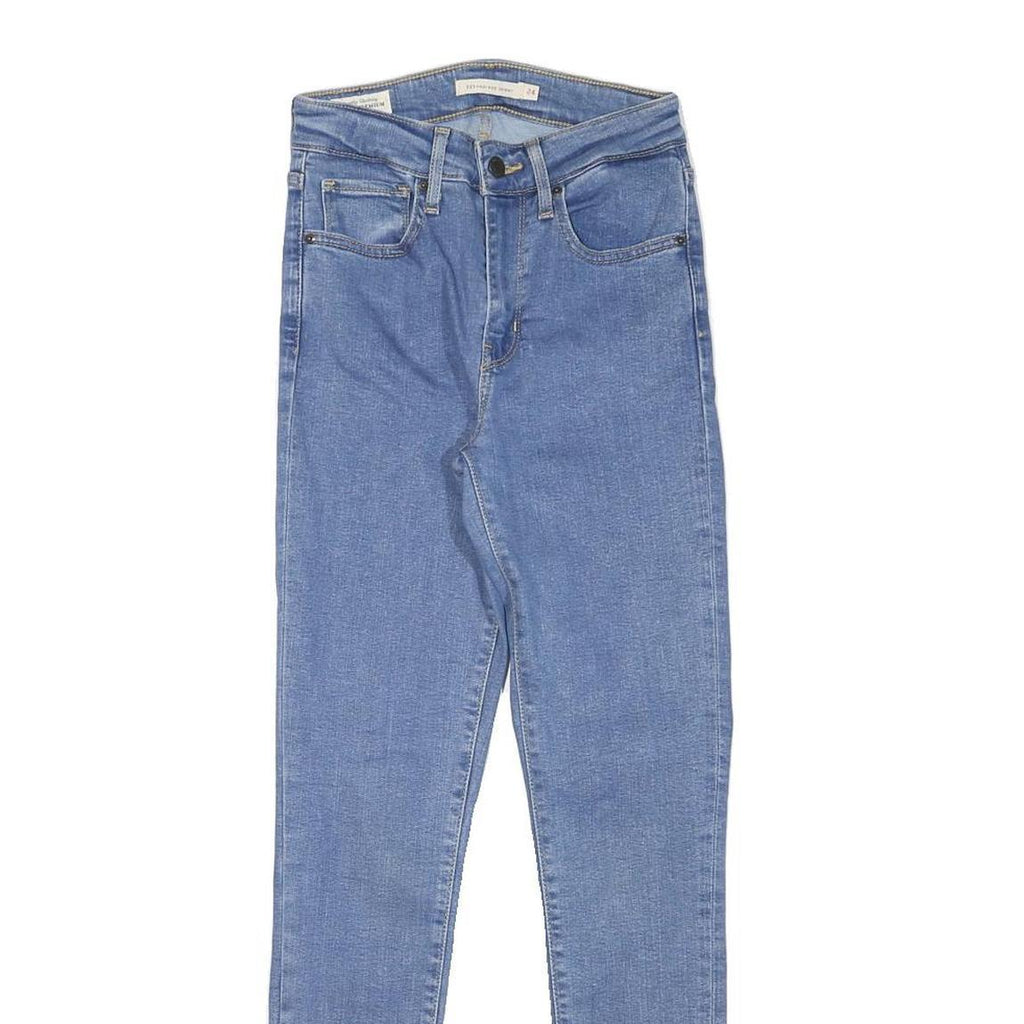 LEVI'S Womens Jeans Blue Slim Skinny Denim Light W22 L28 Stretch Comfort