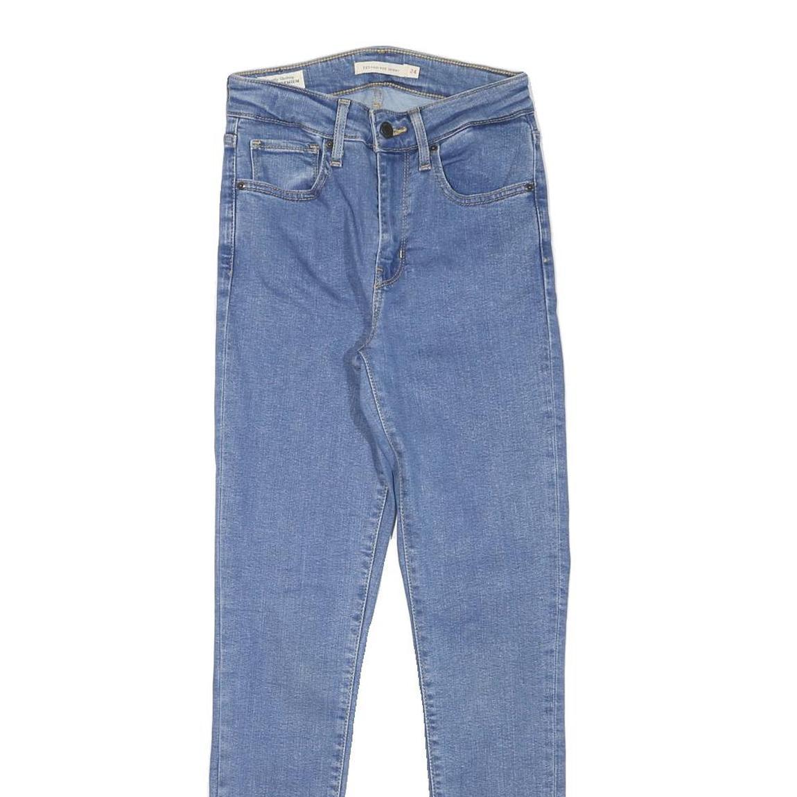 LEVI'S Womens Jeans Blue Slim Skinny Denim Light W22 L28 Stretch Comfort