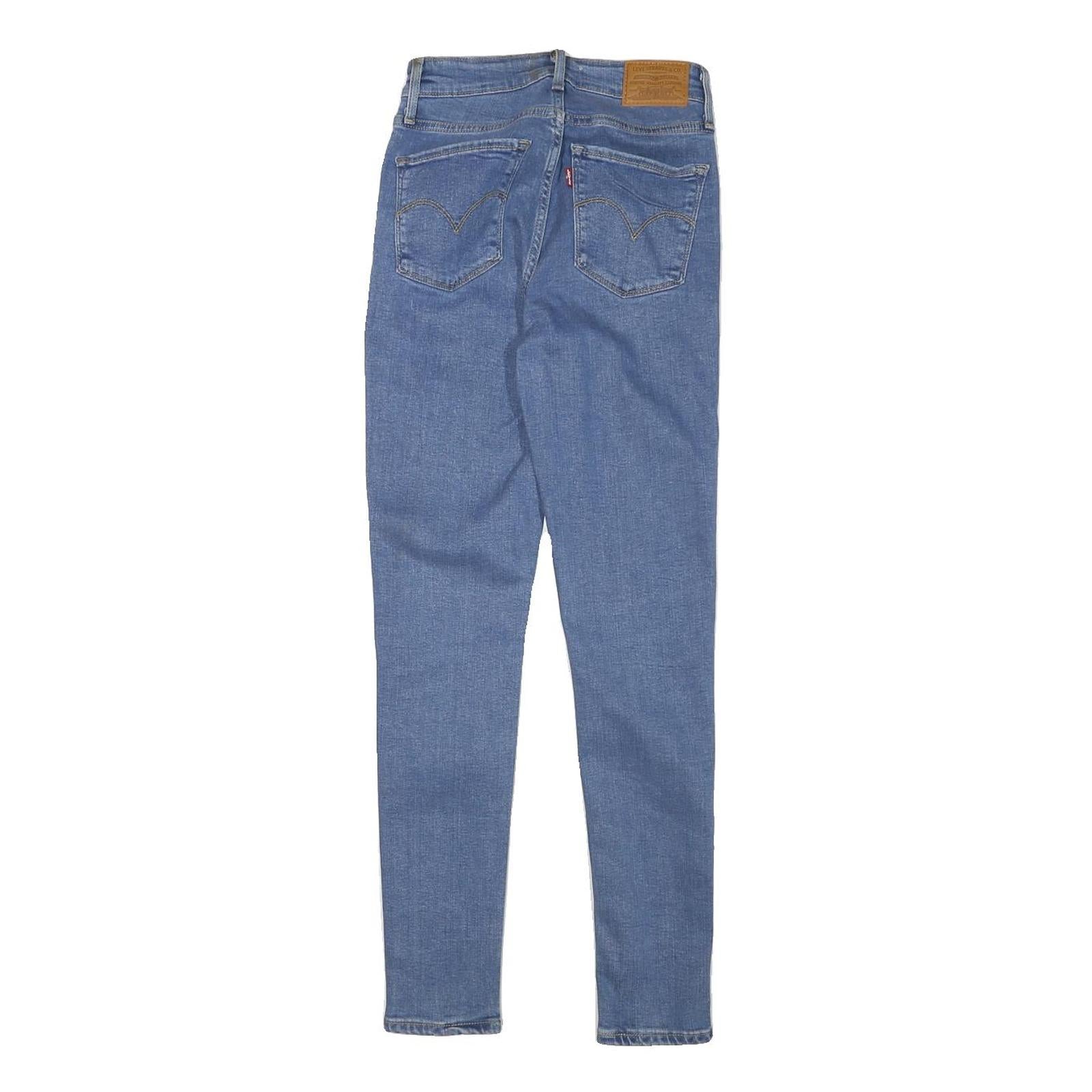 LEVI'S Womens Jeans Blue Slim Skinny Denim Light W22 L28 Stretch Comfort