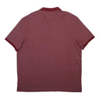CALVIN KLEIN Mens Maroon Polo Shirt 2XL Cotton Blend Short Sleeve Basic Casual