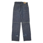 SHOGO Mens Jeans Blue Regular Straight Denim Medium W30 L35 Zip Cotton Blend