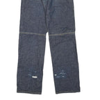 SHOGO Mens Jeans Blue Regular Straight Denim Medium W30 L35 Zip Cotton Blend