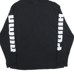 PUMA Womens Black Hoodie L Cotton Blend Pullover Sportswear Casual